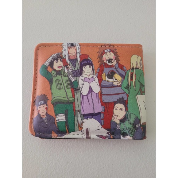 Classic Japanese Anime Naruto Characters One Size Leather Purse Orange Wallet - Picture 2 of 3
